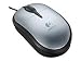 Logitech Notebook Optical Mouse Plus 3 Btn Design with Integrated Cord Wrap System - Silver & Black Finish
