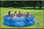 8ft Transparent Pool Blue