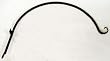24 in. Curved Hanger Black