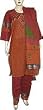 Embroidered Salwar Kameez Cotton Summer Dress Multicolored Size L (slk357b)