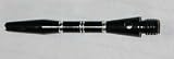 Striped Black Aluminum Shafts - 3 Sets, 2BA Short Length, AR1