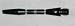 Striped Black Aluminum Shafts - 3 Sets, 2BA Ex-Short Length, AR1