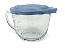 Kitchen Supply 2 Quart Glass Batter Bowl With Lid