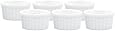 HIC Porcelain Mini Ramekin and Butter Crock, 1-ounce Capacity, Set of 6