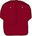 Basic Chino Twill Cap, Red, One Size