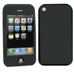 Solid Black Silicon Sleeve Without Belt Clip For Apple IPhone