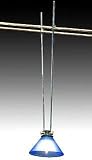 Halogenstab m. kegelf. Glasschirm f. Halo-Seilsysteme,