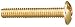 Brass Machine Screw, Pan Head, Phillips Drive, #2-56, 1/8" Length (Pack of 25)