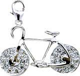 Bicycle, 14K Gold Diamond Charm