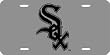 Chicago White Sox Laser Cut Silver License Plate - SET OF 6 - Sports Merchandise