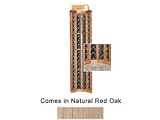 Wine Cellar Innovations Designer Series Collection Natural Red Oak Curved Corner 72x25x25-in.
