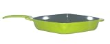 Kitchen & Housewares : Lafont - Square Skillet with Iron Handle 25.4cm - Apple Green