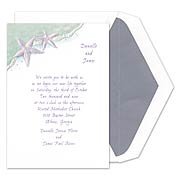 Starfish Invitation Wedding Invitations