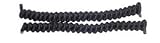 Vizi Coil Self Tying Spring Laces Black Shoe/Boot Laces