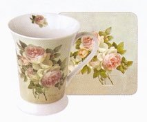 Pimpernel Antique Rose Mug & Coaster Set 201 182 5543