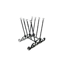 Black Metal Welly Boot Stand - Cast Iron Wellington Rack for 4 Pairs