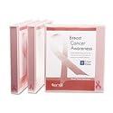 Samsill Breast Cancer Awareness View Binder, 1-Inch Capacity, Pink (10051)