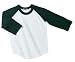 NEW Sport-Tek - Youth Colorblock Raglan Jersey White/Forest-XS