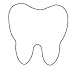 TOOTH WHITE MINI DIE CUTS 500 PK