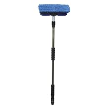 Carrand 93089 Flow-Thru 10" Wash Brush with 68" Extension Pole