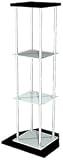 Gallery Noir Wood/glass Speaker Stand