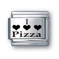 Body Candy Italian Charms Laser I Love Pizza