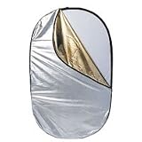 JTL 5 in 1 Portable Reflector Kit, 66 x 40 Reflector & Fabrics