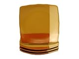 Sango Gold Dust Sienna Square Salad Plates, Set of 4