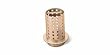 PERFORATED VACUUM FLASK 4" X 6" STAINLESS STEEL