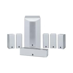 Kit d'enceintes home-cin�ma 6.1 Yamaha NS-P246 Titane - Bande passante 30Hz-25kHz, caisson de grave de 50W avec technologie Advanced Active Servo Yamaha (Advanced YST)