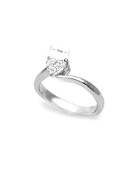 0.70 Ct Heart - Diamond And 18K White Gold Ring