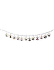 Sterling Silver Enamel Medal Saints Bracelet: 7.5 Inch