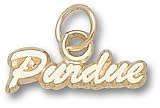 Purdue Boilermakers Solid 10K Gold Script ''PURDUE'' 3/16'' Pendant
