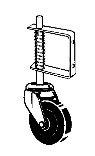 2 Pack of 9785 4 IN. GATE SUPPORT CASTER