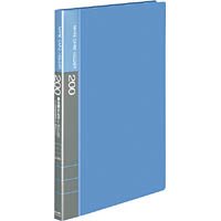 【クリックで詳細表示】メイ-320NB名刺ホルダ替紙式A4縦 216名30穴青