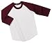 NEW Sport-Tek - Youth Colorblock Raglan Jersey White/Cardinal-XS