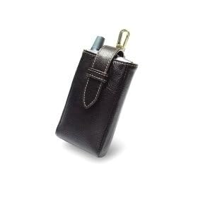 Palm Treo 700wx/700w/700p/700v/680/650/600 Leather Case - Deluxe Pouch Type Swivel Hook (Black)