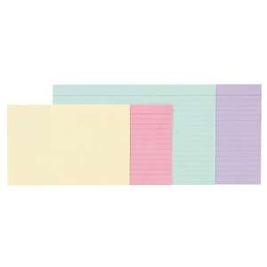 Ruled Index Cards, 3 x 5, Canary, 100 per Pack