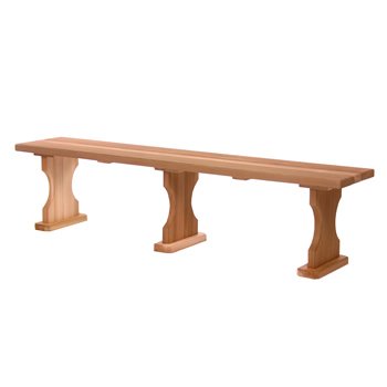 Western Red Cedar - 6ft. Backless Bench - Furniture For Your Patio and Garden!