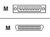 APC 37004-10 IEEE 1284 DB25M/Cent36M Bi-Directional A/B Parallel Printer Cable (10 Foot)