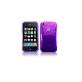 Badboyz Purple Durable Crystal Gel Skin (Thermoplastic Polyurethane TPU) Case Cover for Apple iPod Touch 2nd & New 3rd Gen 8gb, 16gb, 32gb & 64gb + Screen Protector