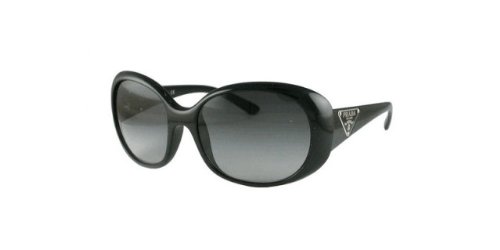 Prada PR27LS Gloss Black/Grey Gradient Sunglasses (PR27LS-1AB3M1-57-17-135)