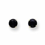 14k 5mm Sapphire Earrings - September