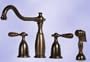 Cucina Vivaldi Vivaldi 8" Two-Handle Faucet with Prestige Metal HandSpray 2300-35-CS