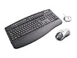 Trust 302KS Silverline Wireless Desk Set - Keyboard - wireless - RF - mouse - PS/2 wireless receiver - metallic black - UK