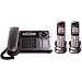 Electronics : Panasonic Dect 6.0 Metallic Gray Cordless/Corded Phone with Answering Machine (KX-TG1062M)