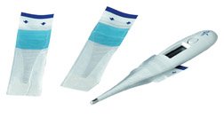 [Itm] Oral, Thermometer Kit [Acsry To]: @ THERMOMETER KIT,DIGITAL,ORAL W/ LG LCD ... see description