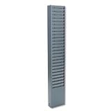 Office Products : Buddy Products 800-1 Fixed-Size 25-Pocket Time Card Rack, 7 High Pocket, Textured Steel, Gray