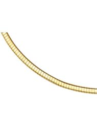4 mm Lightweight Omega Chain 14K White 7 Inch Ch482