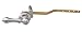 Danco 89447A Universal Toilet Tank Lever, Chrome